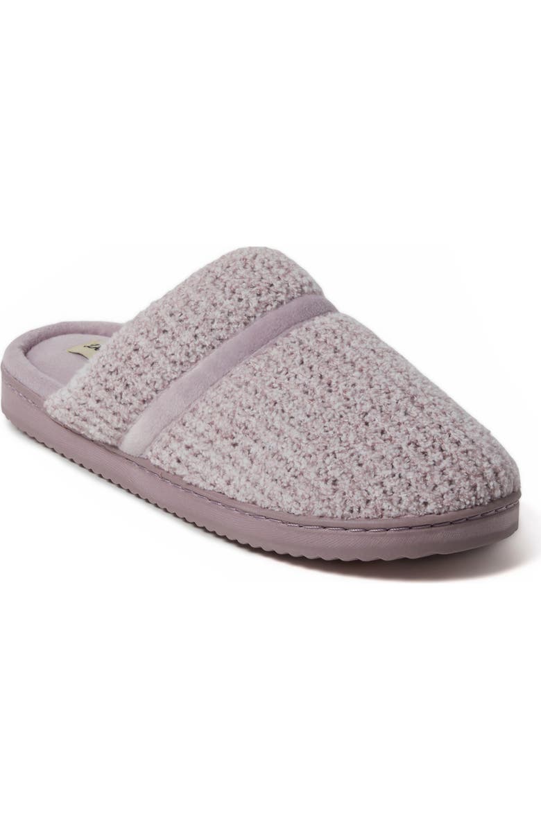 DEARFOAMS Serena Marled Chenille Scuff House Slipper, Main, color, Frosted Plum