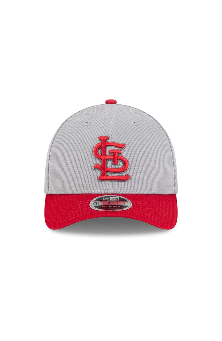 New Era Men's New Era  Gray/Red St. Louis Cardinals 2025 Batting Practice 9FORTY M-Crown Adjustable Hat, Alternate, color, 