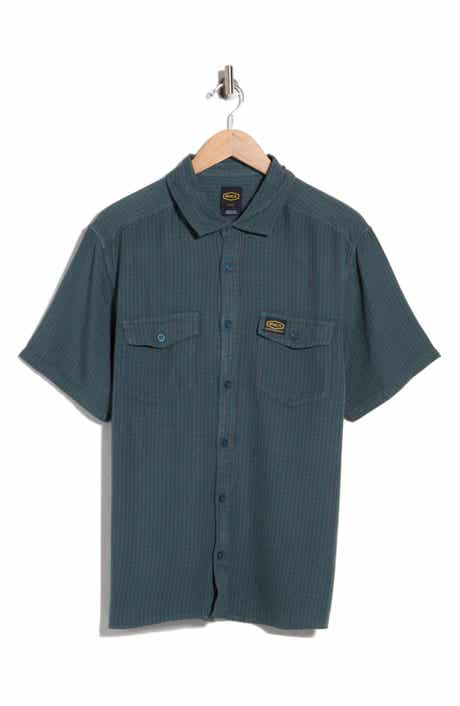 Exotica Stripe Short Sleeve Button-Up Shirt