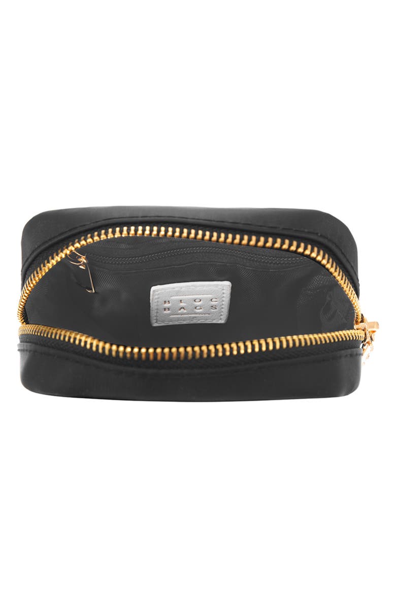 Bloc Bags Mini Disco Ball Cosmetics Bag, Alternate, color, Black