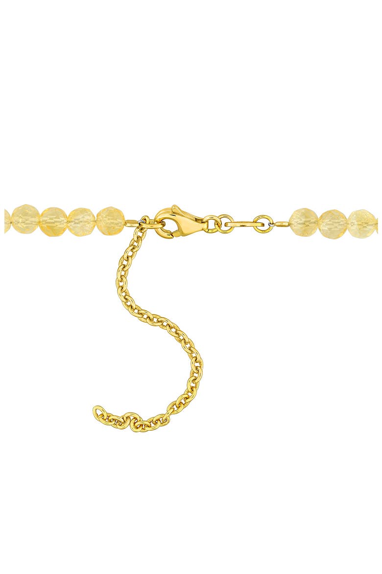 Citrine Beaded Necklace & Bracelet Set, Alternate, color, YELLOW