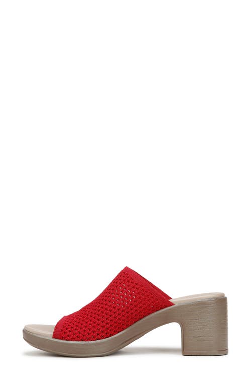 Bzees Ella Block Heel Sandal In Fire Red