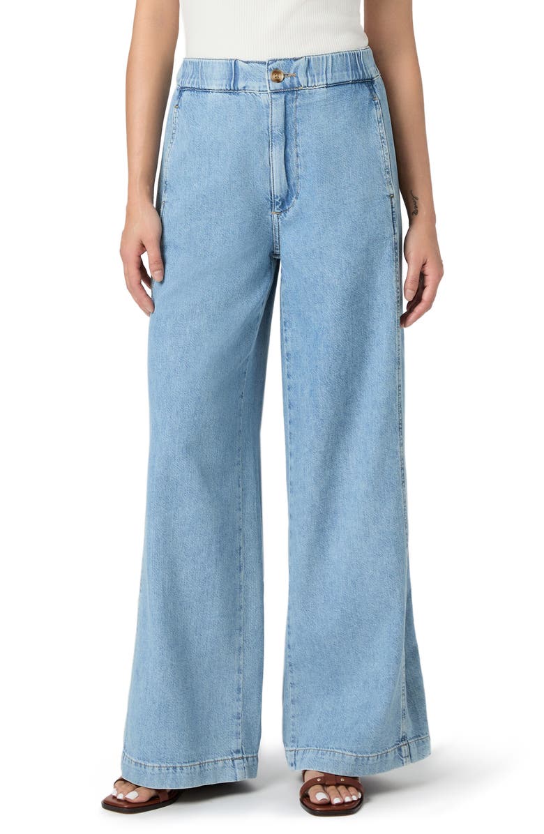 PAIGE Rumi High Waist Wide Leg Jeans, Main, color, Revolution