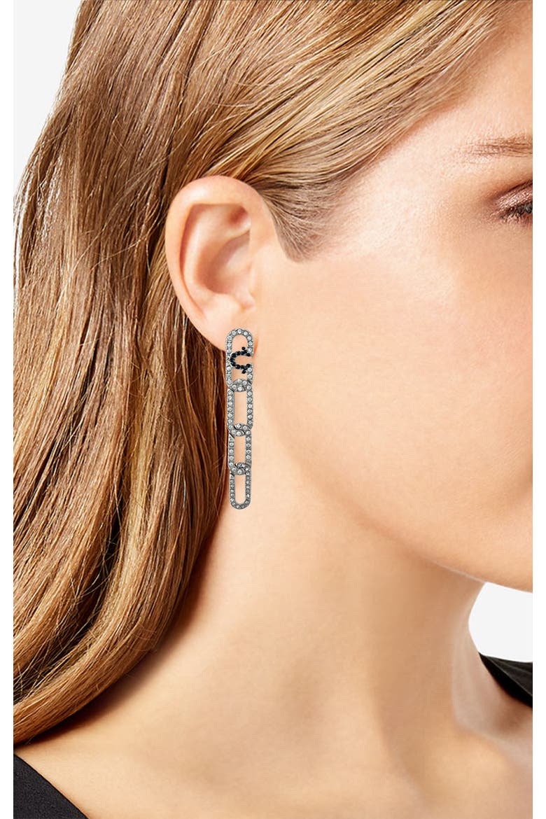 Linear Earrings, Alternate, color, Silver