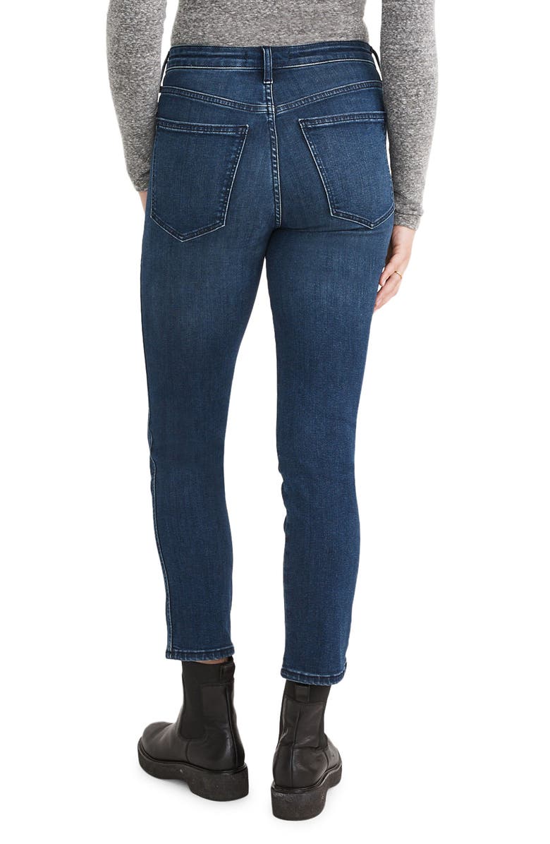 Madewell Curvy Stovepipe Jeans, Alternate, color, Dahill Wash