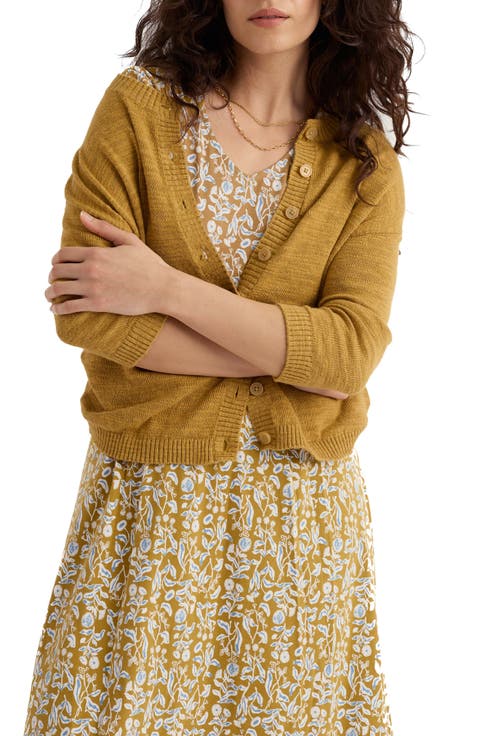 Pentire Steps Organic Cotton & Linen Cardigan