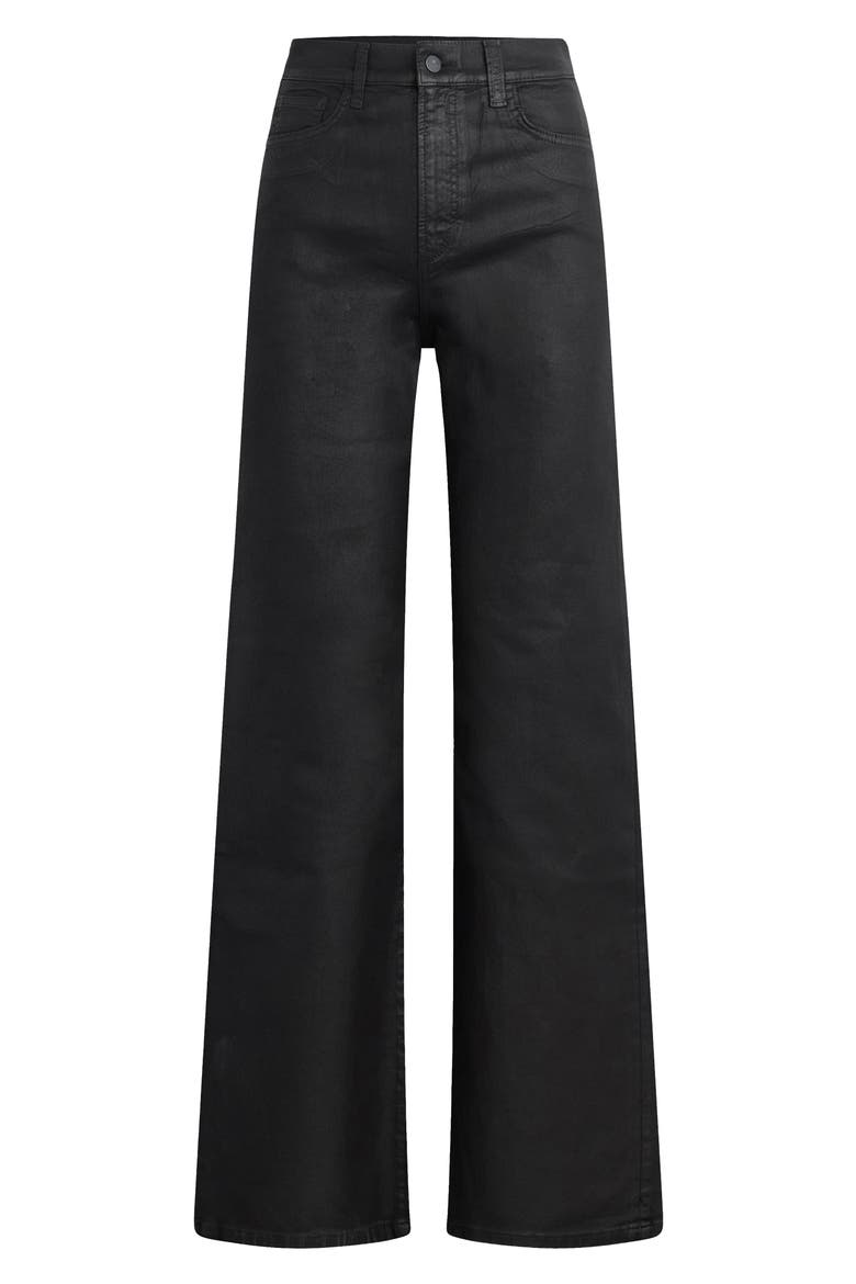 The Mia High Waist Wide Leg Jeans, Alternate, color, BLACK FOIL