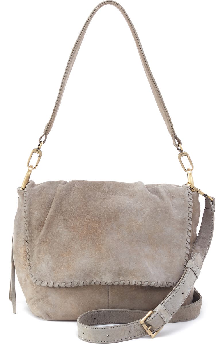 HOBO Harley Leather Shoulder Bag, Main, color, Golden Granite