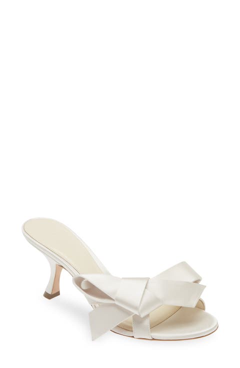 Bow Satin Sandal (Women)