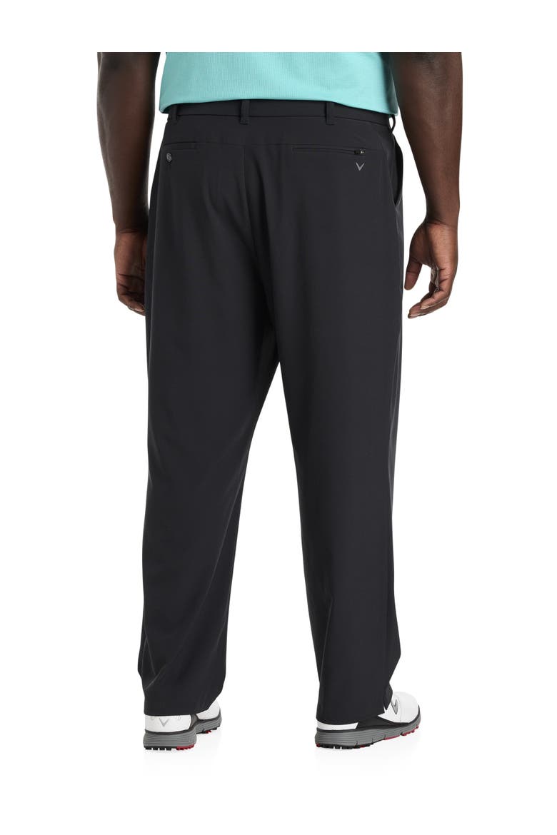 Big & Tall Flat-Front Golf Pants, Alternate, color, CAVIAR