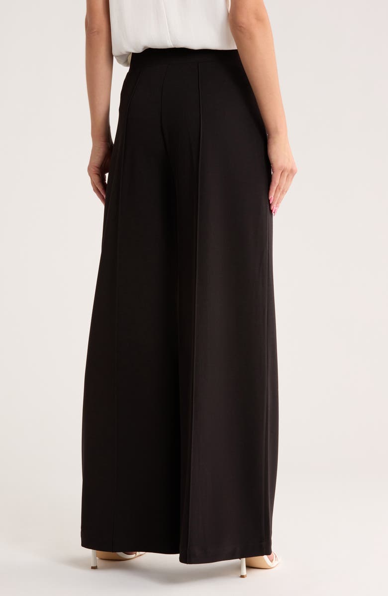 Derek Lam 10 Crosby Tempest Wide Leg Knit Pants, Alternate, color, Black