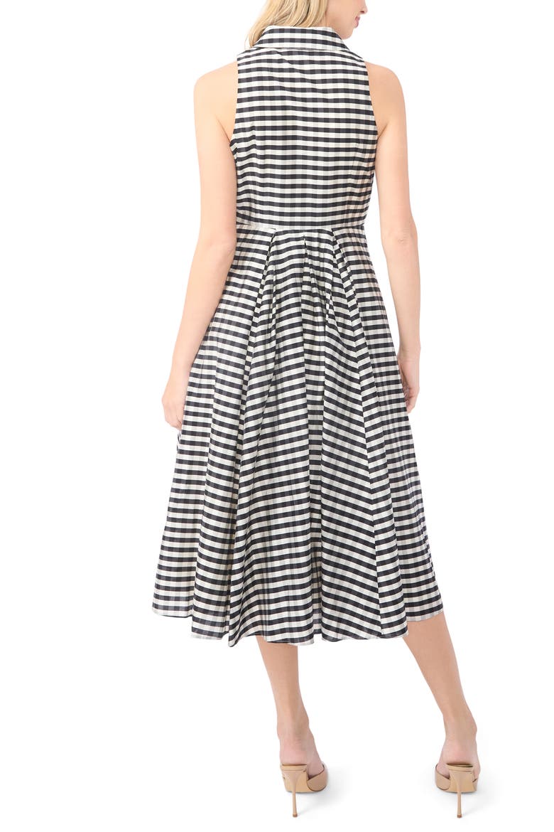 Demeter Sleeveless Gingham Midi Dress, Alternate, color, RICH BLACK