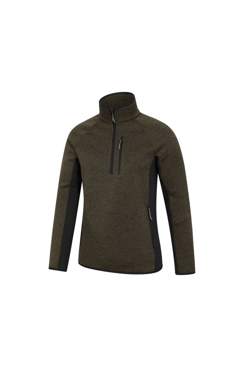 Treston Fleece Top, Alternate, color, Khaki Green