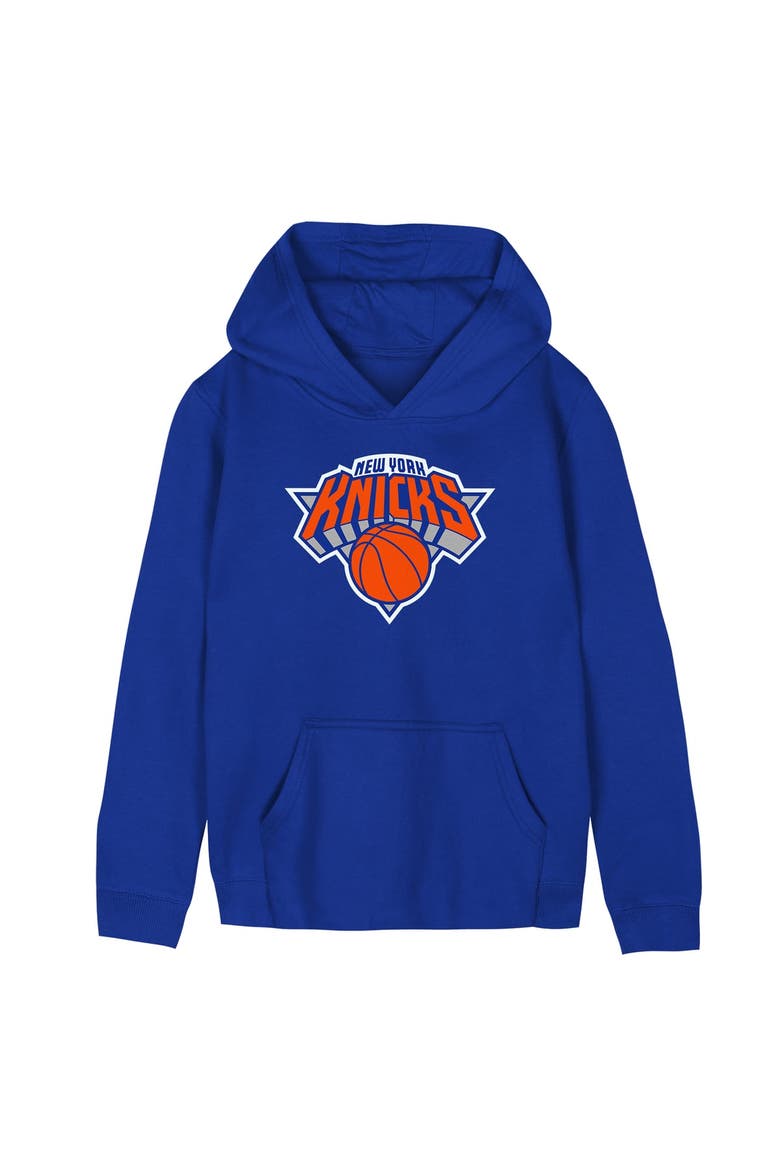 Preschool Outerstuff  Blue New York Knicks Primary Logo Hoodie, Main, color, Blue