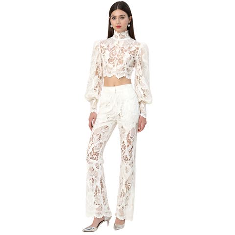 Rebecca Guipure Lace Top & Pant Set
