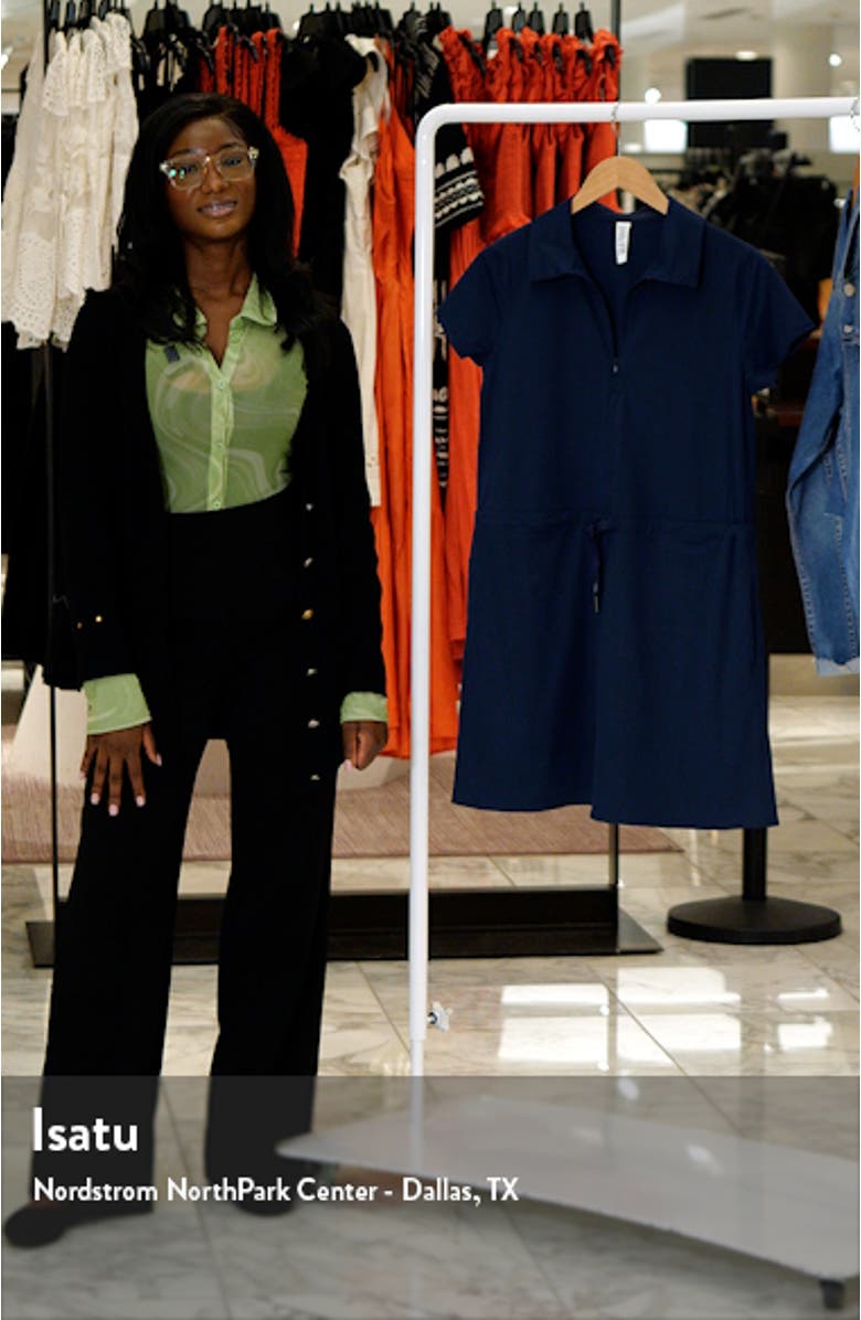 Sunshine Collared Drawstring Waist Dress, sales video thumbnail