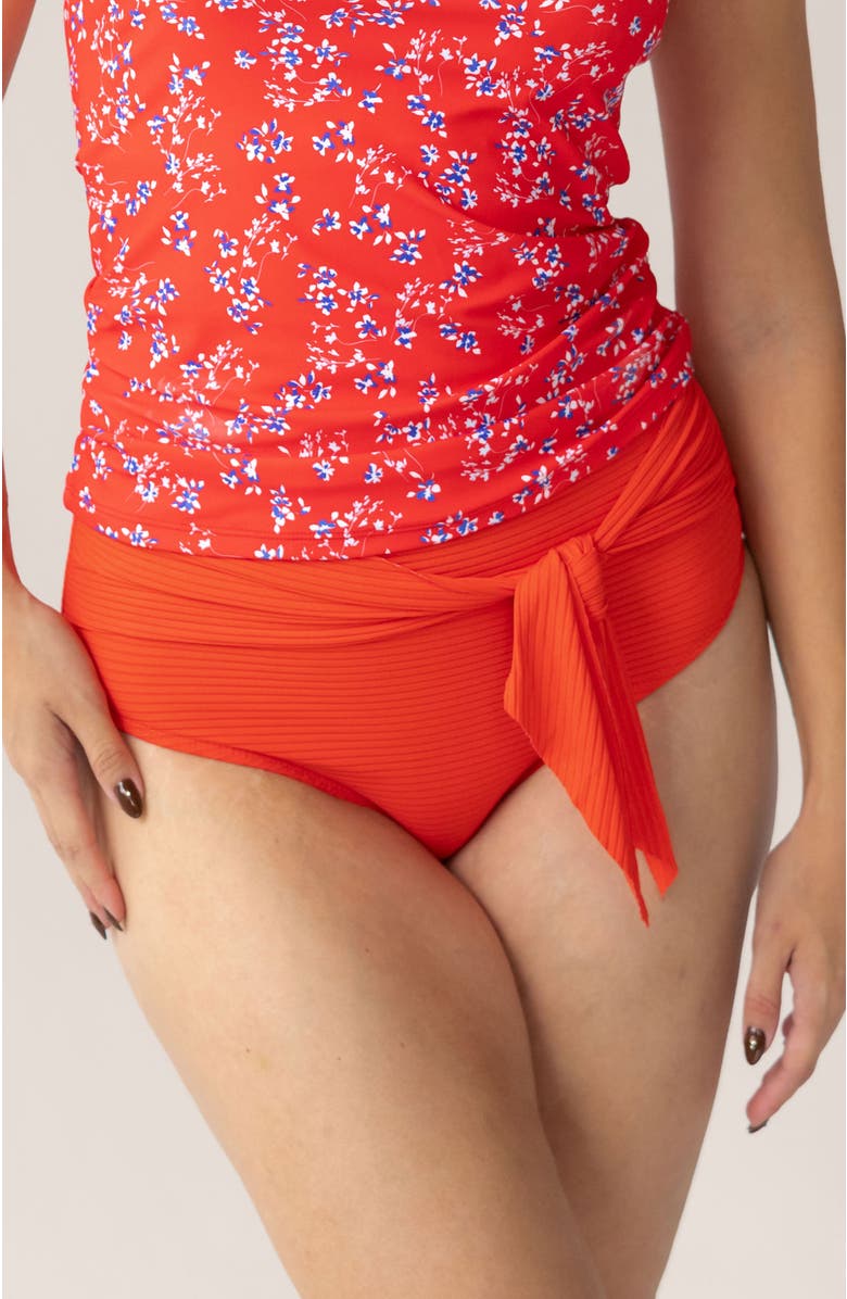 Nani Tied Up Swim Bottom, Main, color, Poppy