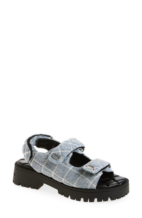 The Quilted Denim Sunny Sandal (Women)