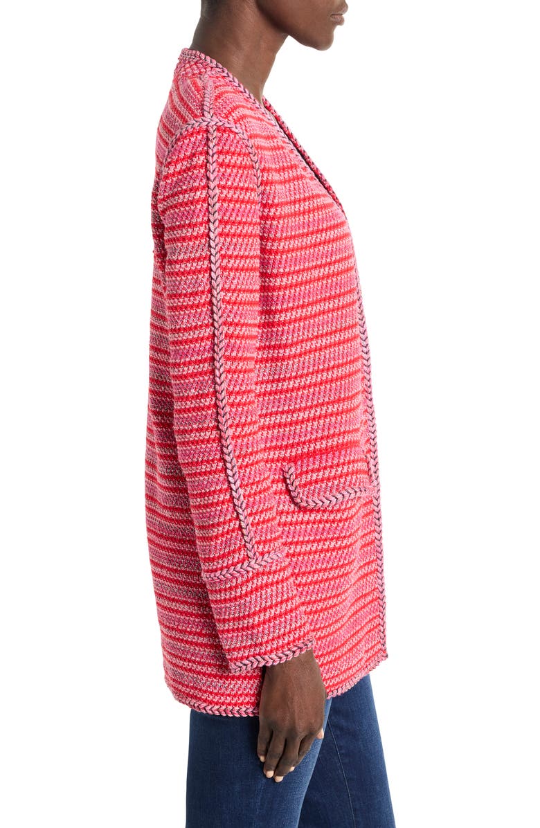 NIC+ZOE Heat Clash Cardigan, Alternate, color, Haute Red