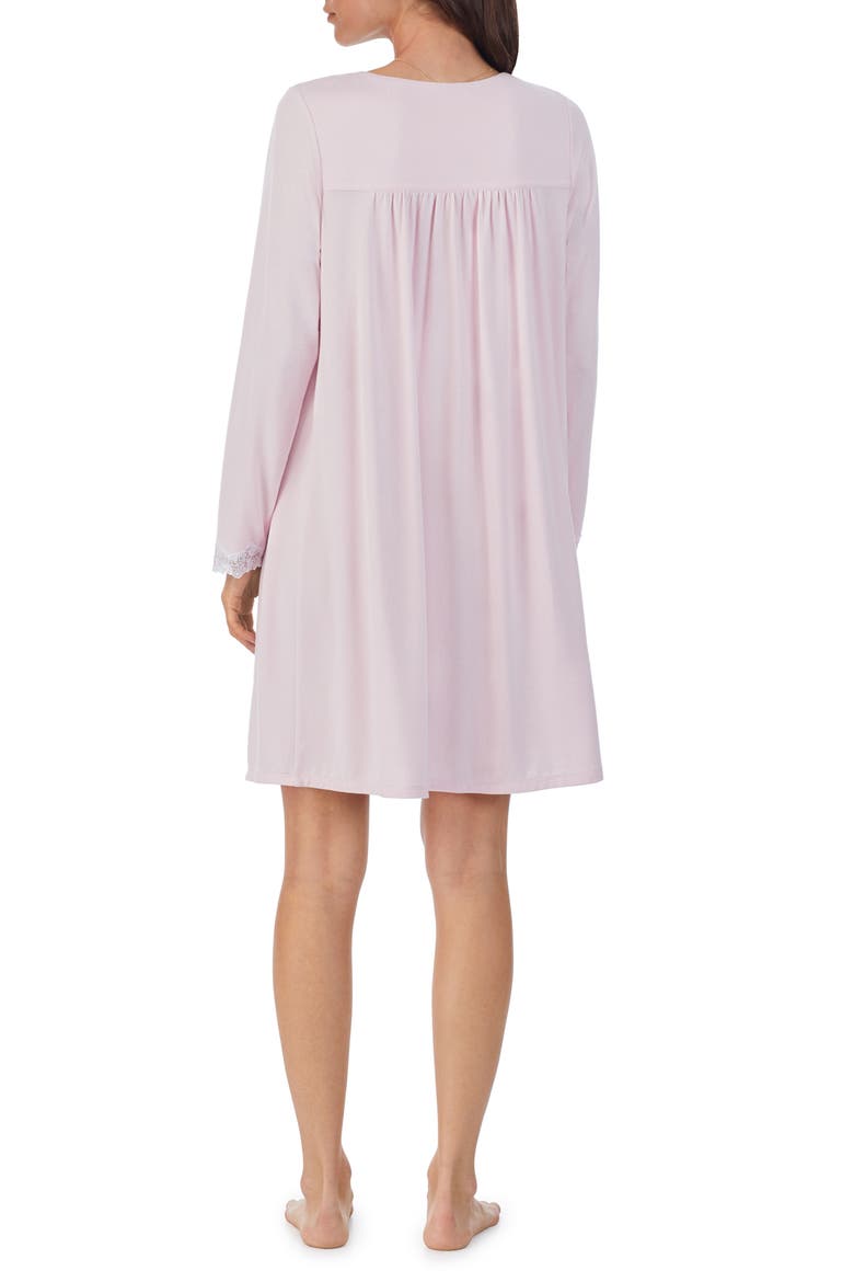 Long Sleeve Short Nightgown, Alternate, color, PINK