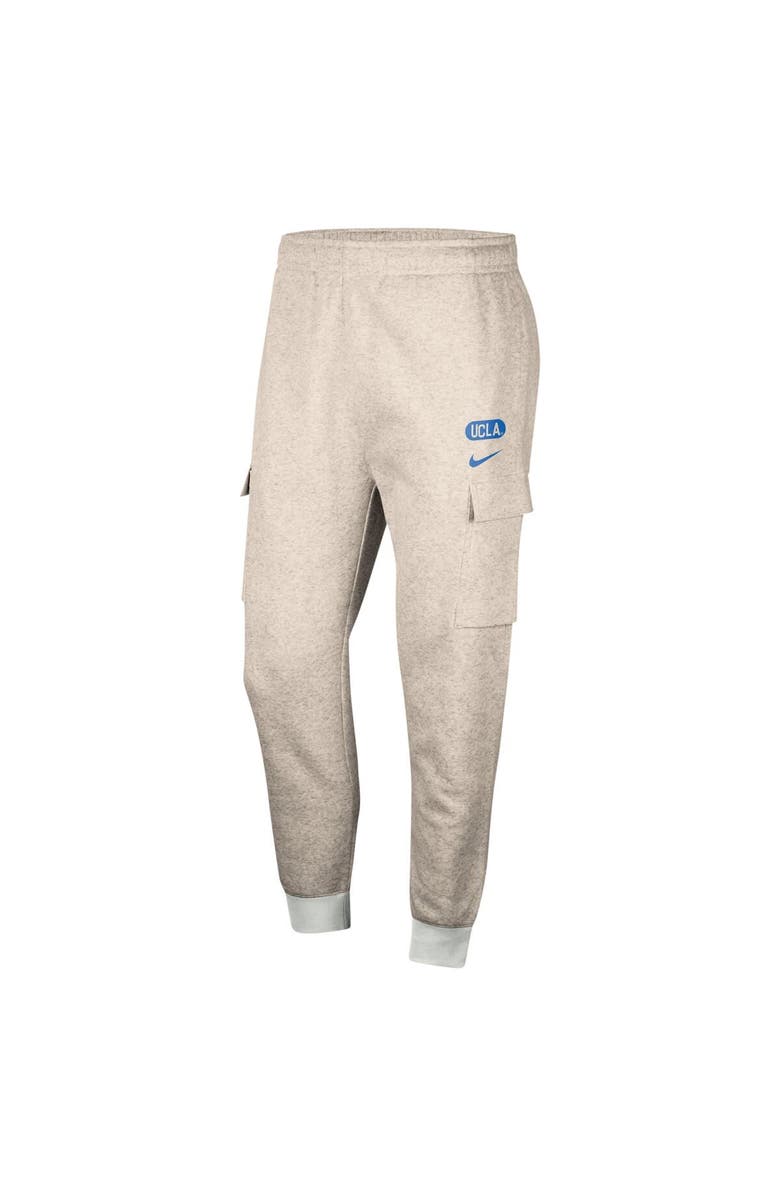 Nike Men's Nike Oatmeal UCLA Bruins Club Cargo Jogger Pants, Alternate, color, Heather Gray