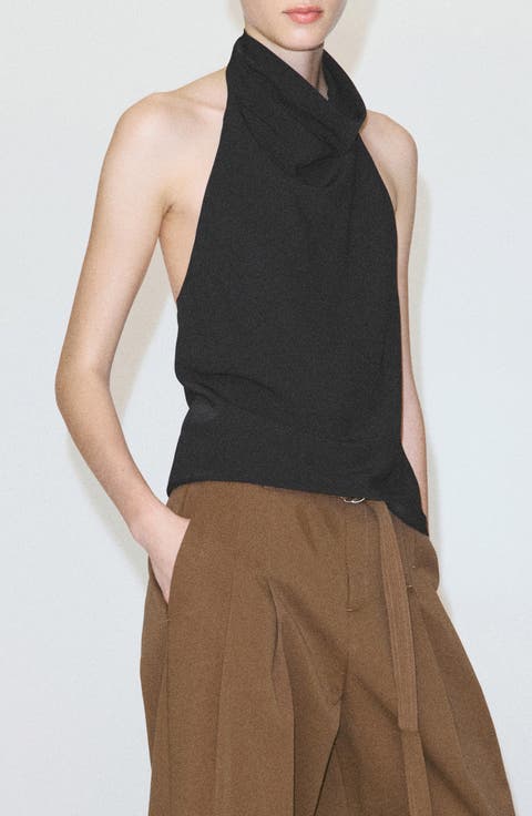 Draped Halter Top