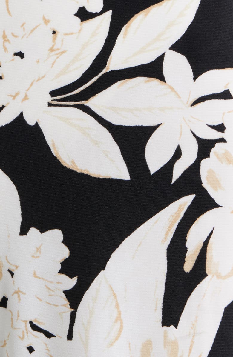 AK ANNE KLEIN Print Crop Wide Leg Pants, Alternate, color, Anne Black Multi