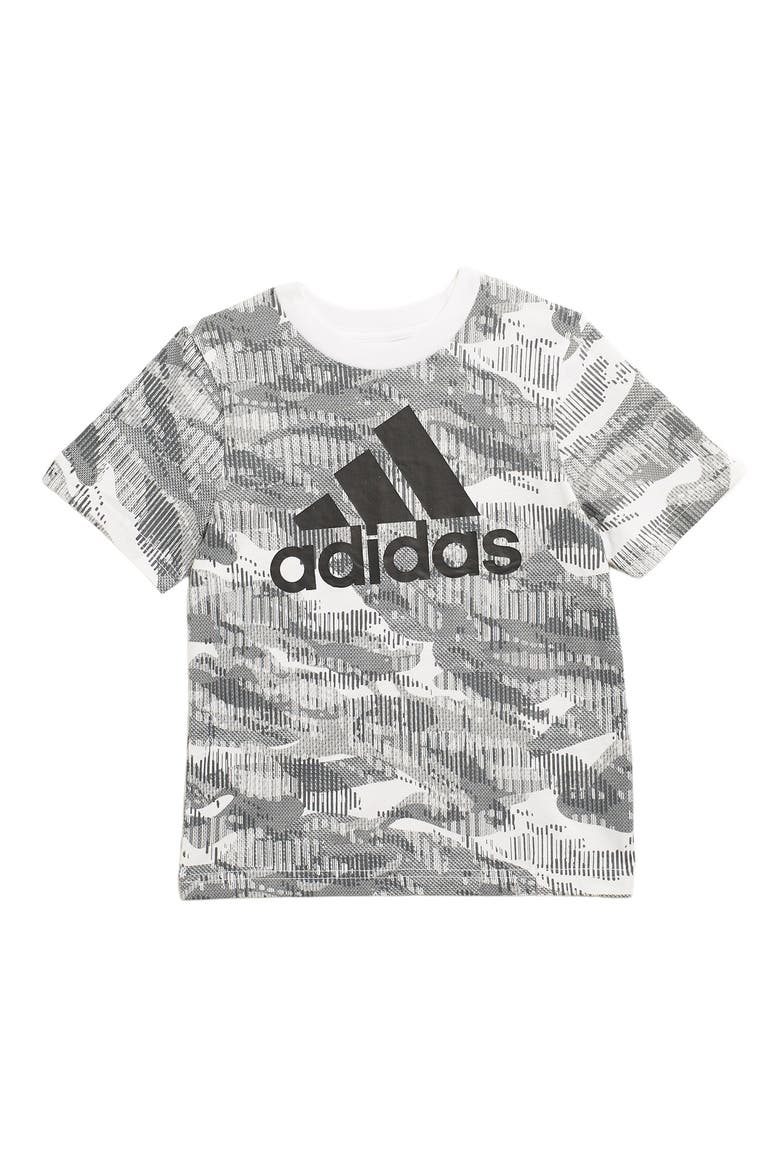 Printed Camo Tee, Main, color, WHITE - W01