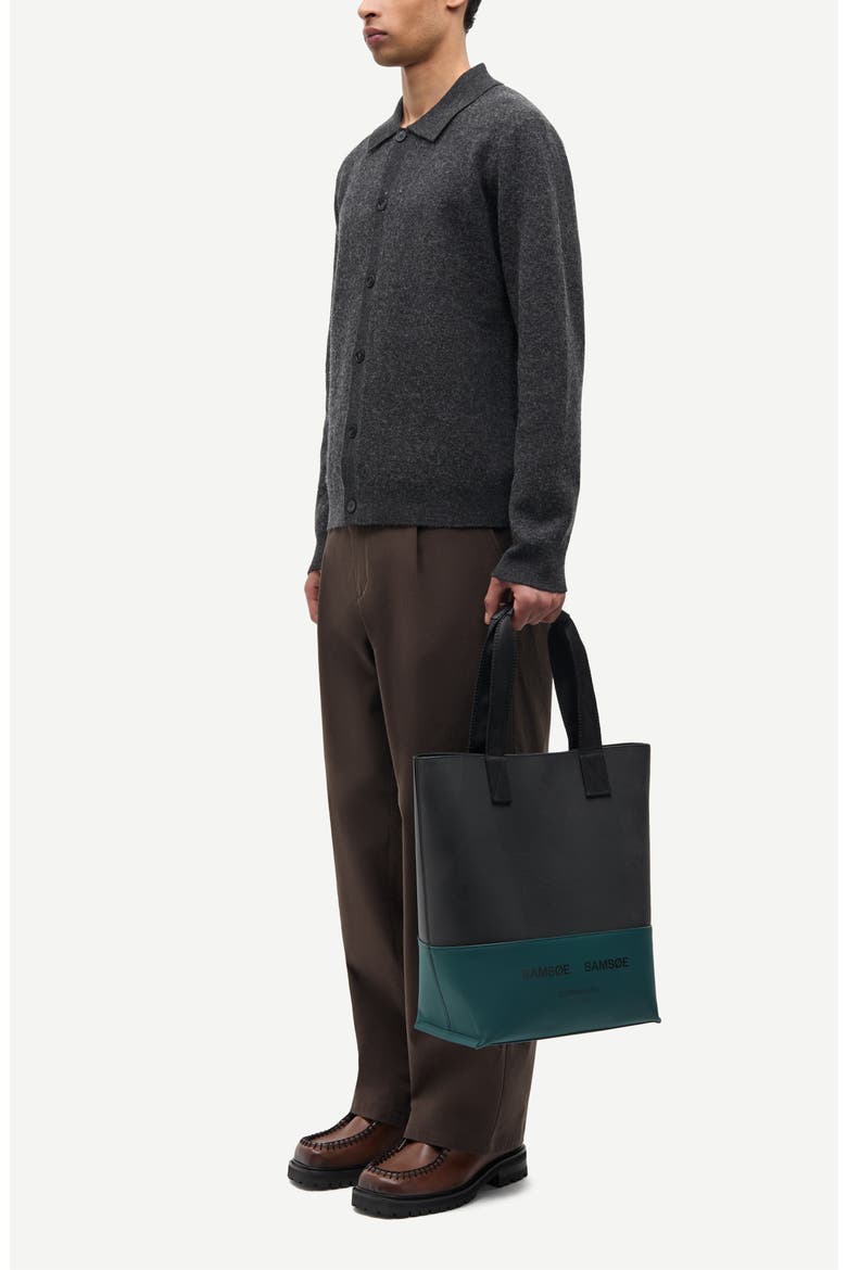 Sarichard Merino Wool Cardigan, Alternate, color, DARK GREY MEL.