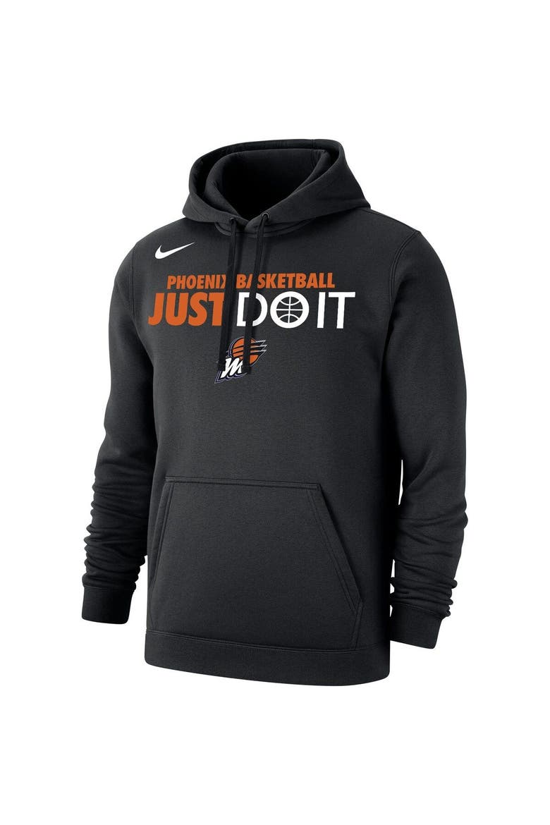 Unisex Nike Black Phoenix Mercury Just Do It Club Pullover Hoodie, Alternate, color, Black