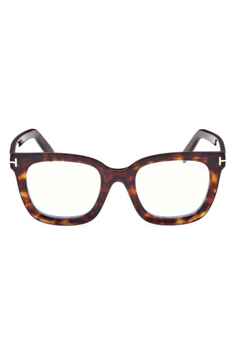 51mm Square Blue Light Blocking Glasses