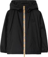 Burberry Checker-tape Nylon Hooded Jacket