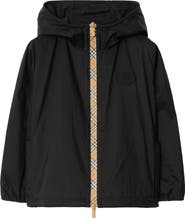 Burberry Checker-tape Nylon Hooded Jacket