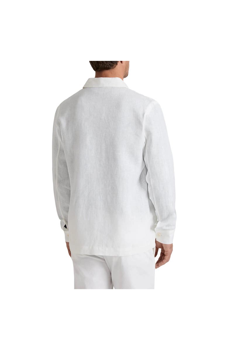 Vilebrequin Linen Solid Overshirt, Alternate, color, Blanc