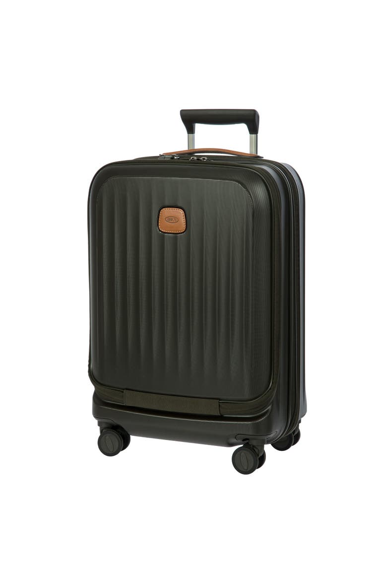 2 Piece Set - Taormina Front Pocket 21" Carry-On Spinner & X-Travel 22'' Deluxe Duffle, Alternate, color, Olive
