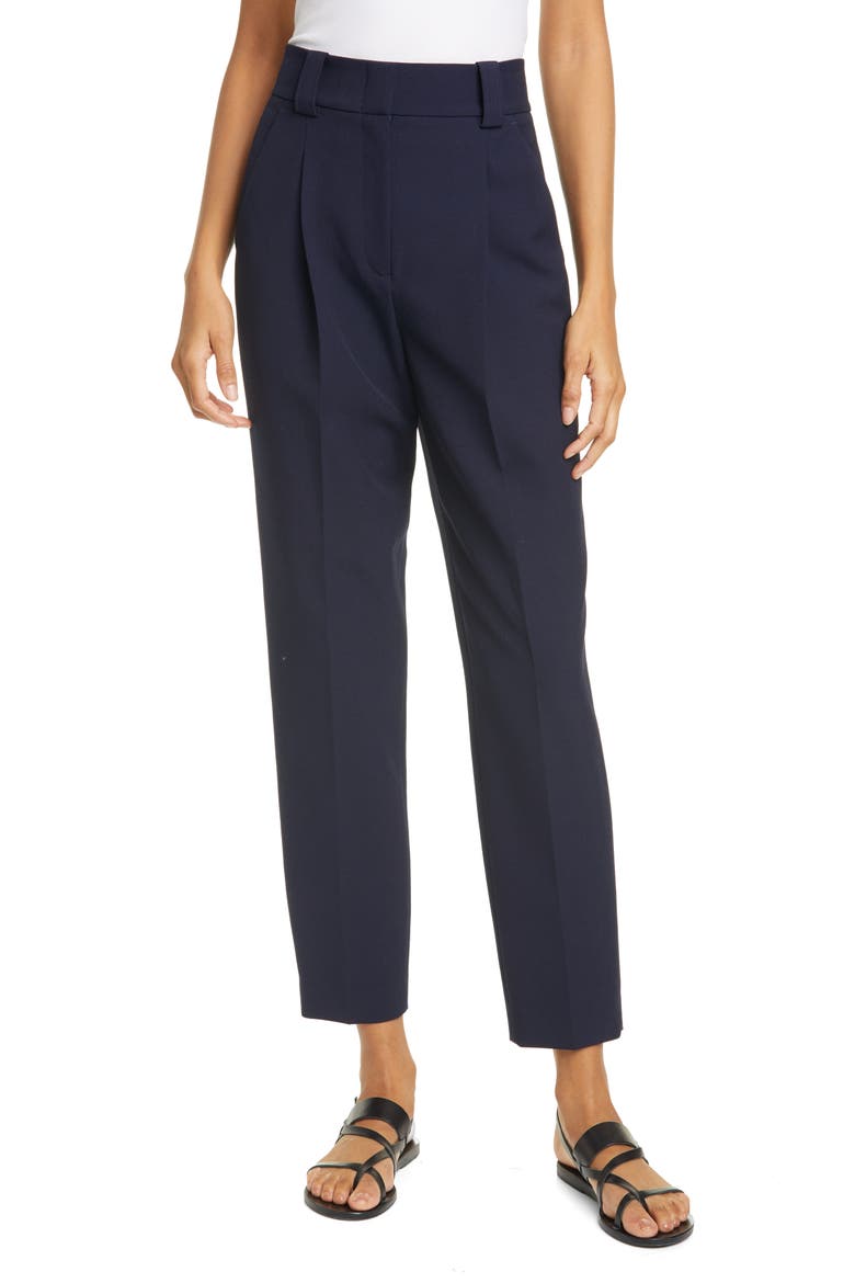 Colin Pleated Tapered Pants, Main, color, MIDNIGHT