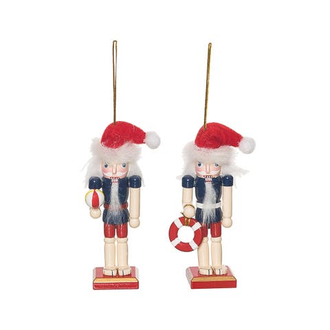 Beach Nutcracker Ornament A/2