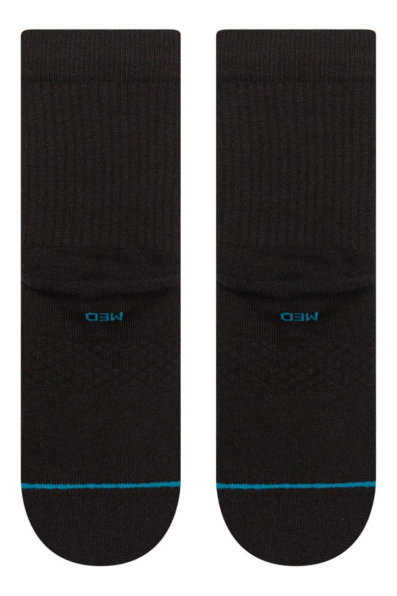 Icon Quarter Socks, Alternate, color, BLK BLACK