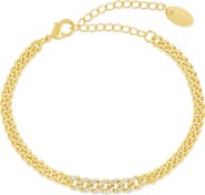 Sterling Forever Winslow CZ Chain Bracelet