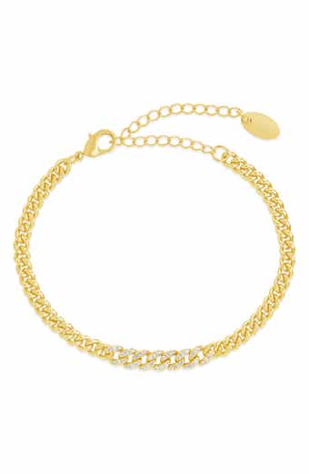 Sterling Forever Winslow CZ Chain Bracelet