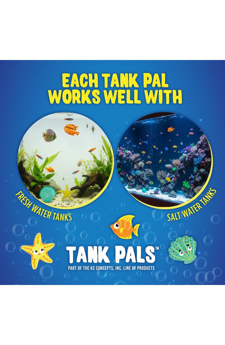 Tank Pals Cletus The Water Conditioning Clam, Alternate, color, Blue