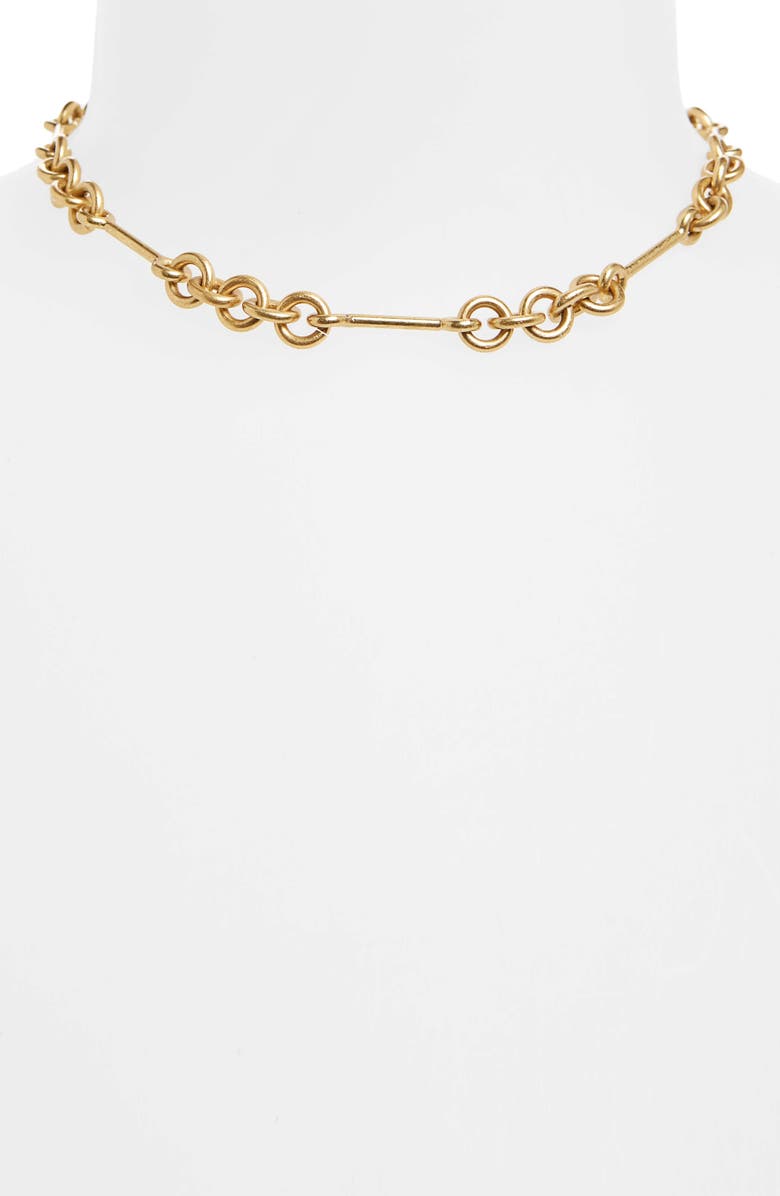 Madewell Circle Link Choker Necklace, Alternate, color, 