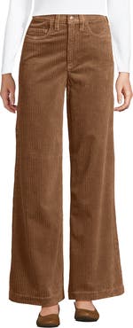 Lands' End High Rise Wide Leg Corduroy Pants