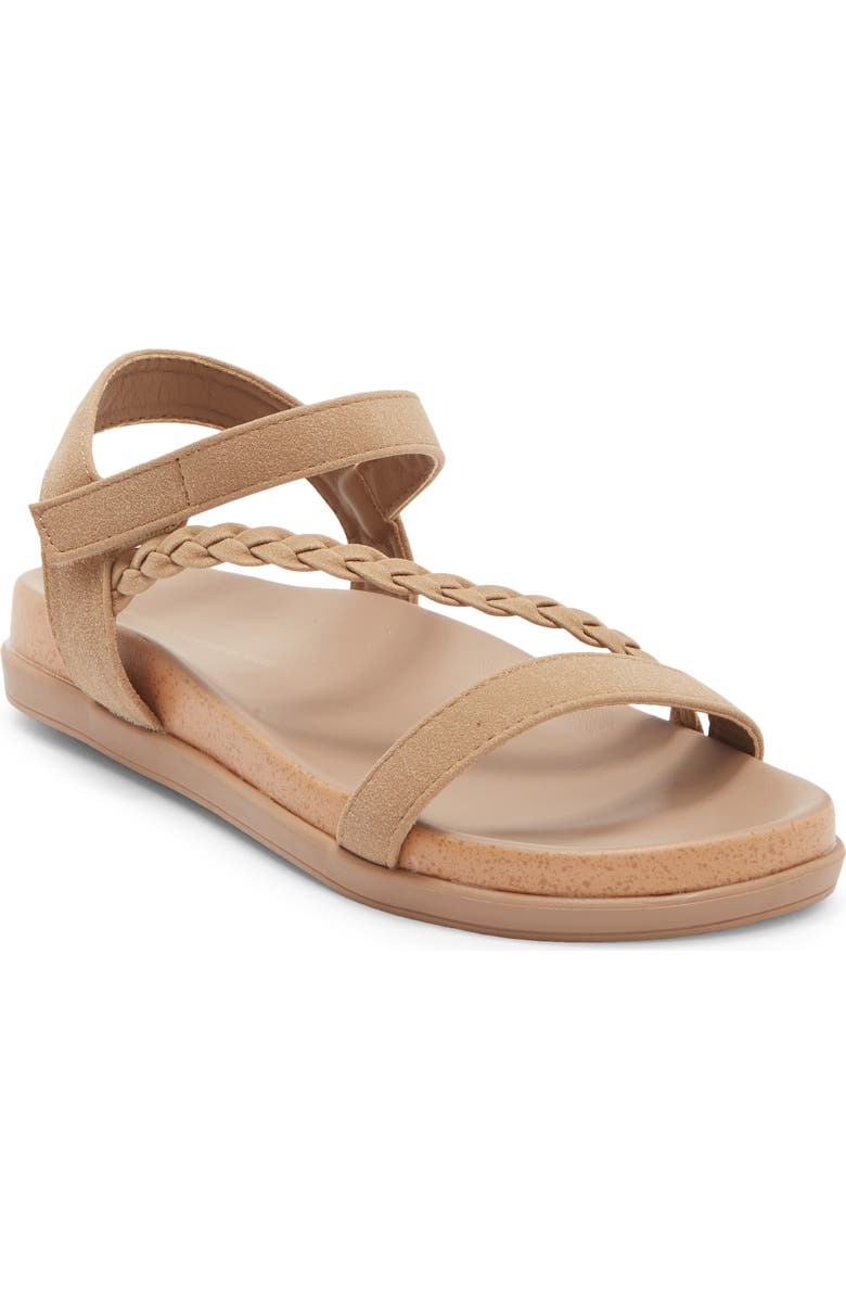 Project Cloud Kids' Leap Strappy Sandal, Main, color, Beige