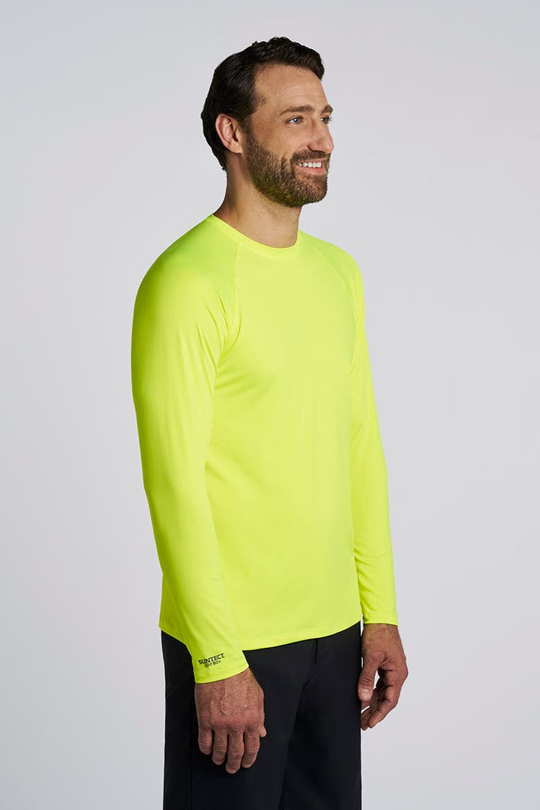 Unisex Suntect Shield Shirt Performance Long Sleeve T-Shirt, UPF 50+ Sun Protection, Alternate, color, Yellow