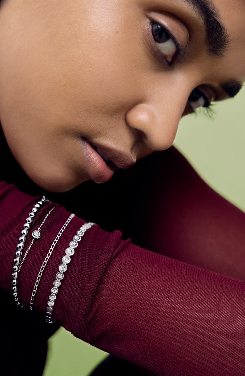 Monica Vinader Nura Teardrop Bangle Bracelet, Alternate, color,