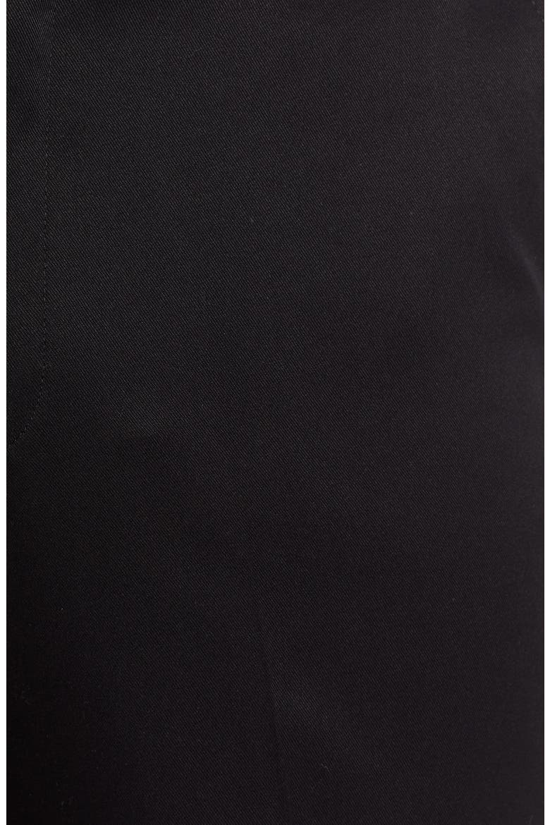 Classic Fit Flat Front Microfiber Performance Dress Pants, Alternate, color, BLACK