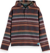 Scotch & Soda Relaxed Fit Stripe Jacquard Hoodie