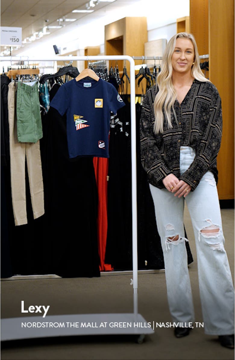 Kids' Retro Logo Cotton Graphic T-Shirt, sales video thumbnail