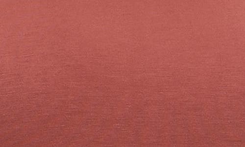 Nina Leonard Long Sleeve Curved Tunic In Red